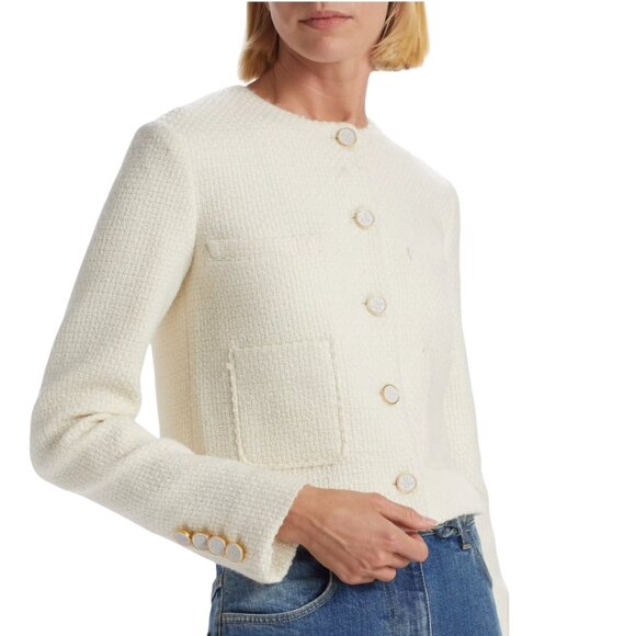 $1895 ALTUZARRA Bernadette Wool-Blend Tweed Jacket Size 42 FR, M/L US NEW - Picture 5 of 15